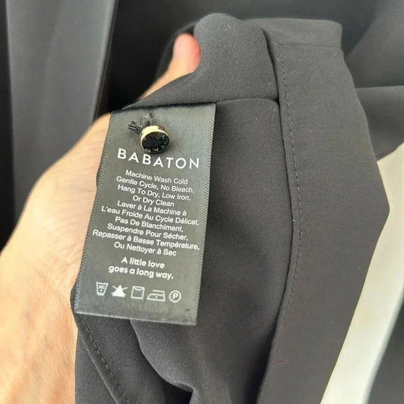 Aritzia Babaton collard plunge attached scarf  top - Picture 11 of 13